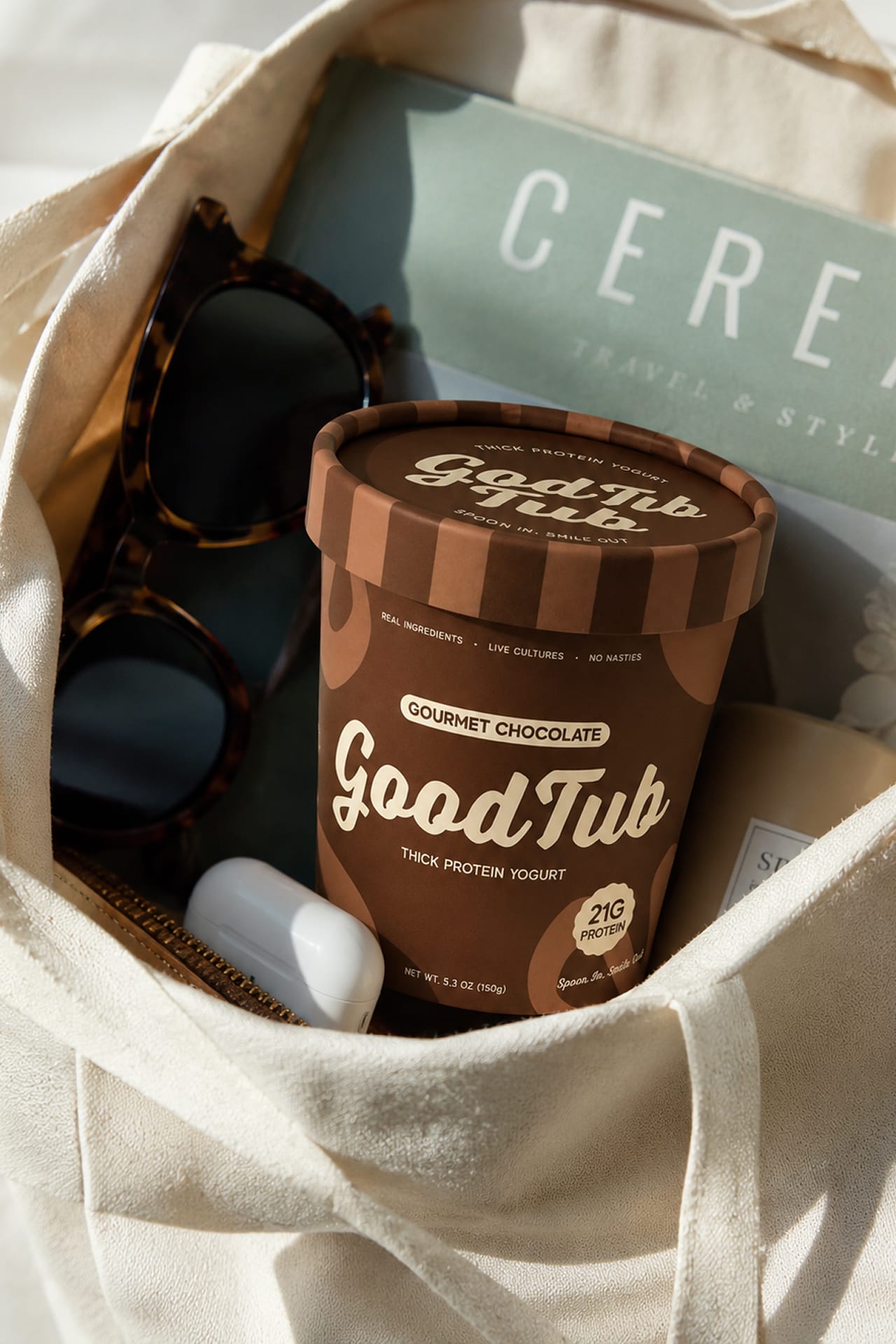 A GoodTub tub from above, lid off.