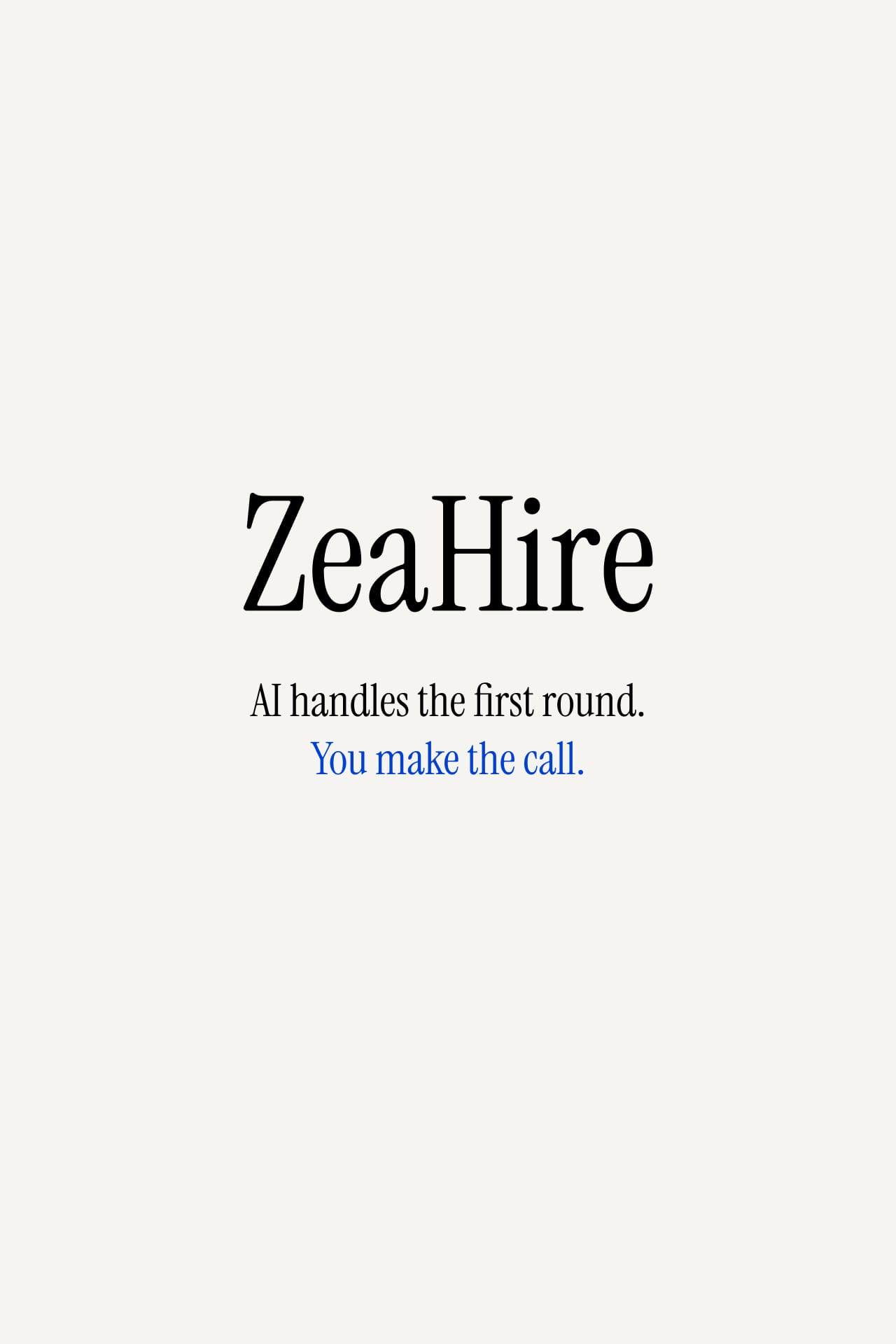ZeaHire — portrait one.